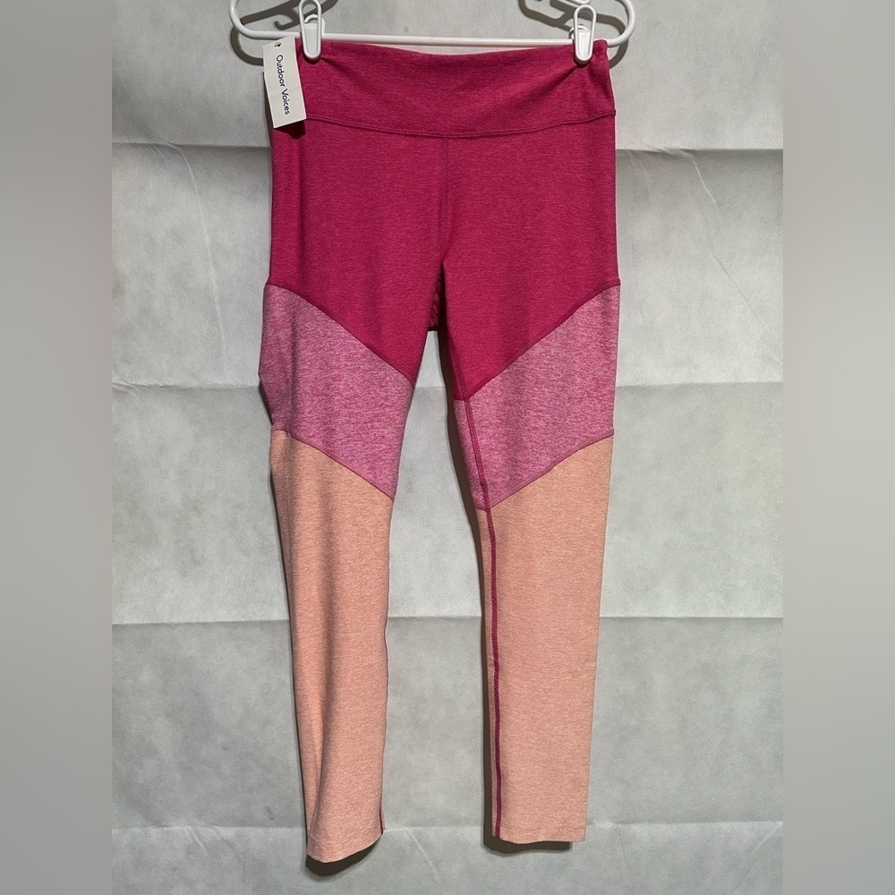 Outdoor Voices 7/8 Springs Leggings Multi Color Flamingo Rose Clay Women’s M NEW